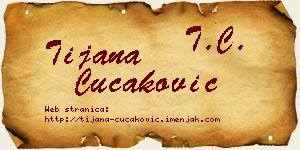 Tijana Čučaković vizit kartica